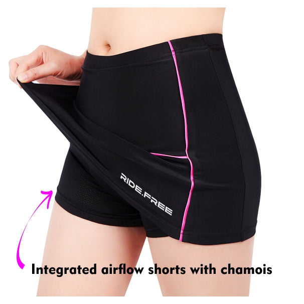 Mini Skirt Cycling Shorts - Womens