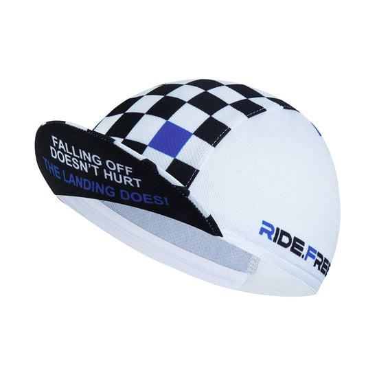Cycling Cap - Falling Off Doesn't Hurt - Blue