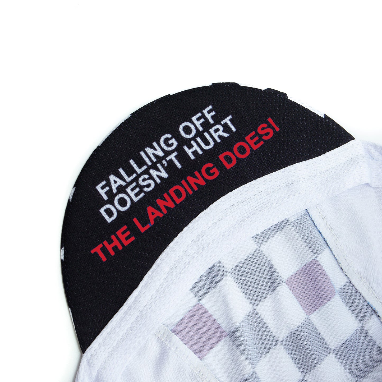 Falling Off Doesn't Hurt Cycling Cap - Red