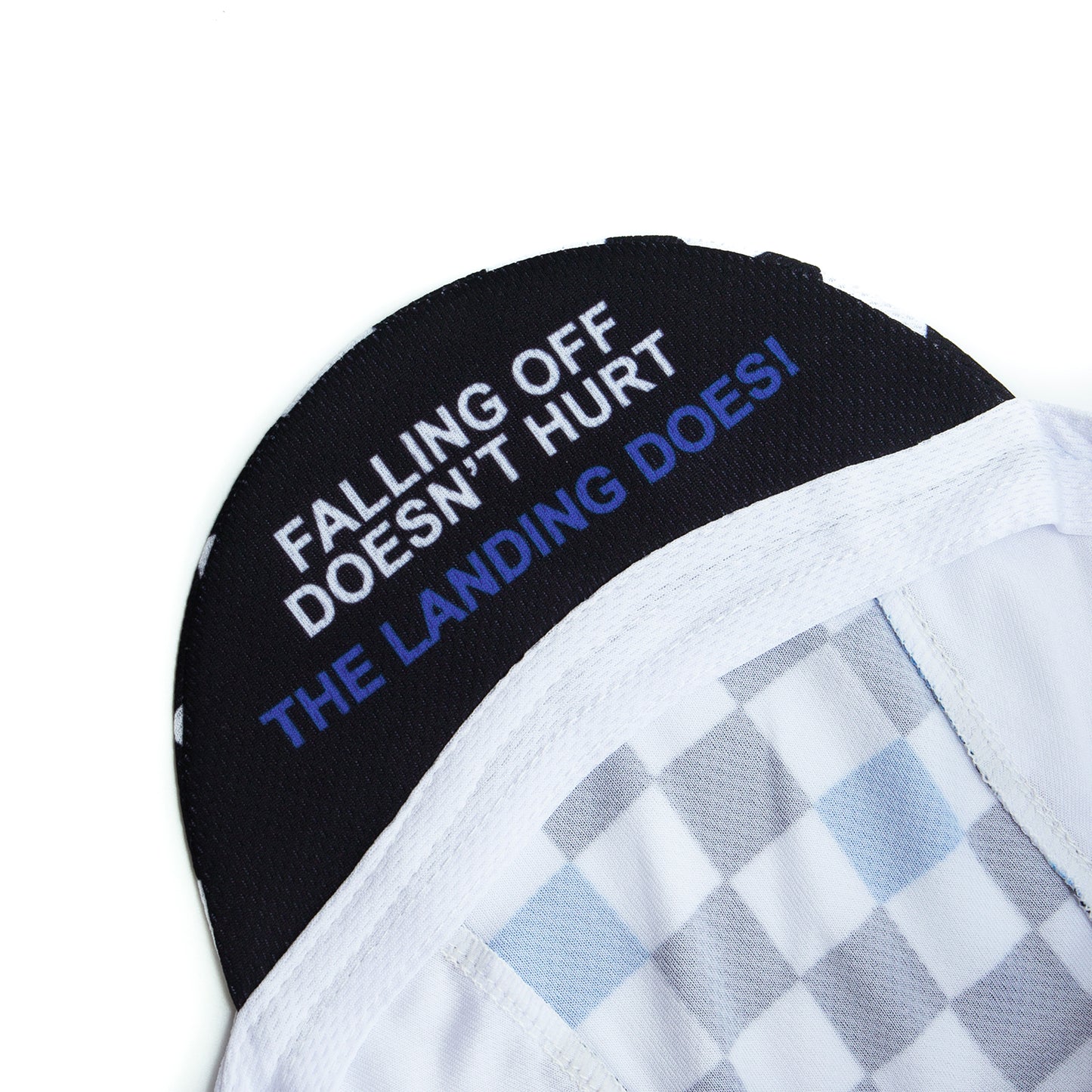 Cycling Cap - Falling Off Doesn't Hurt - Blue