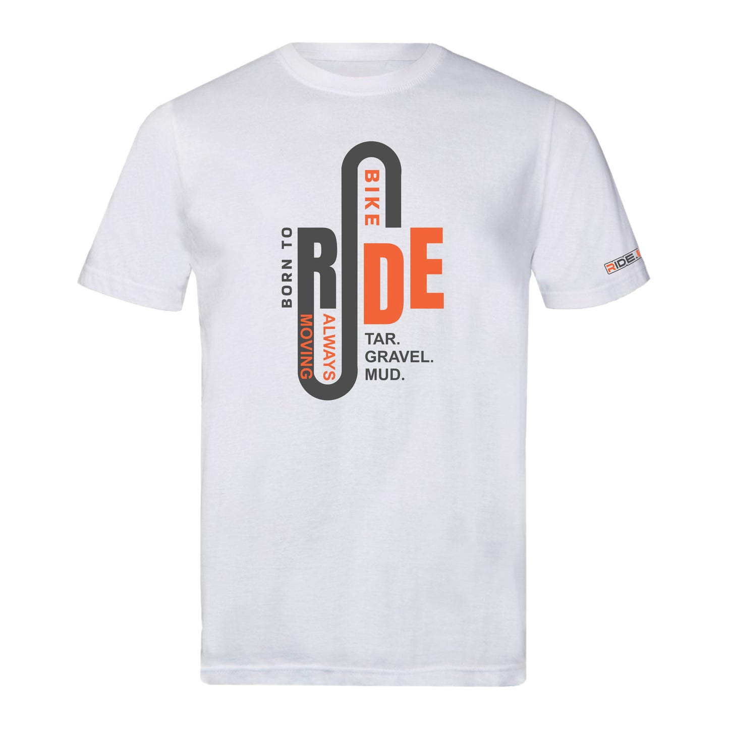 Born To Ride - Sports T - White