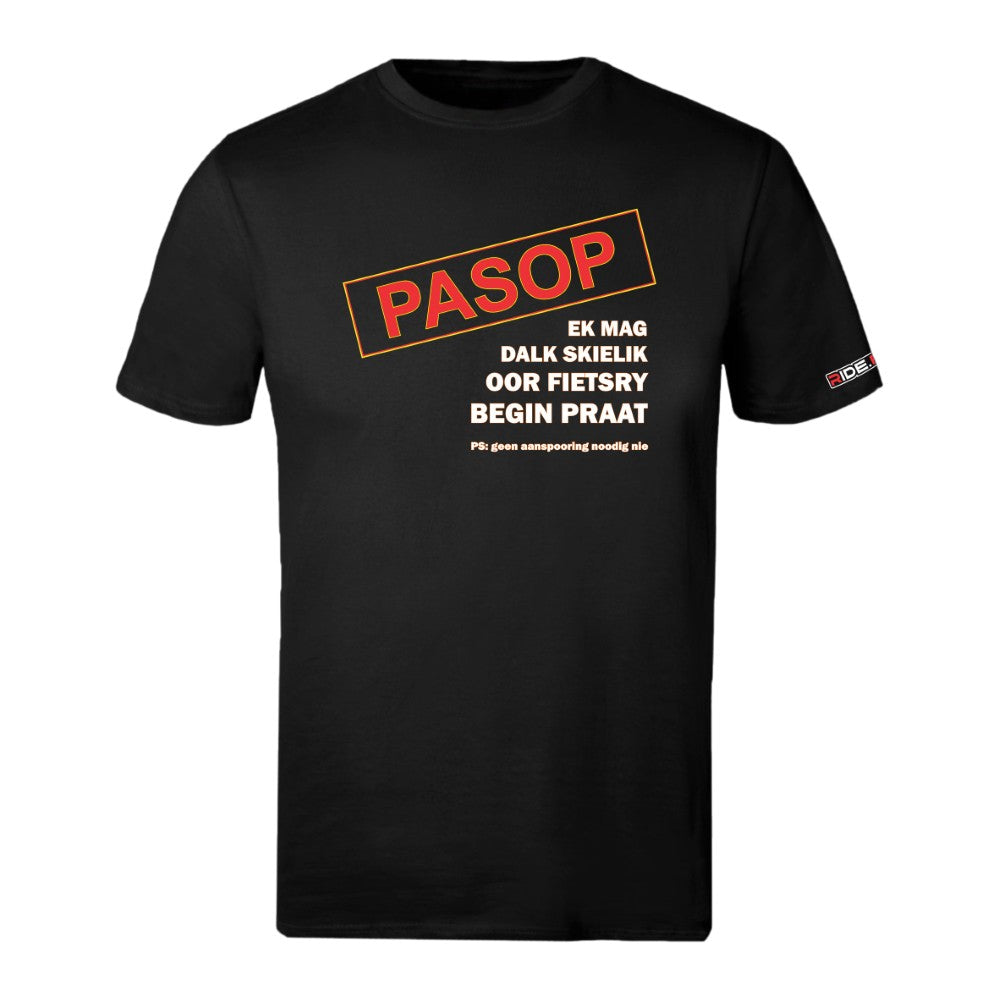 Pasop: Ek Mag Dalk Skielik Oor Fietsry Begin Praat - Sports T - Black