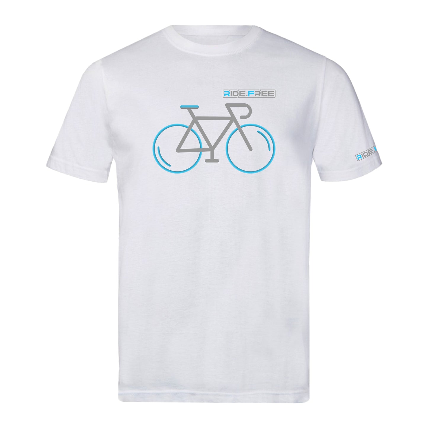 Neon Bike - Blue - Sports T - White