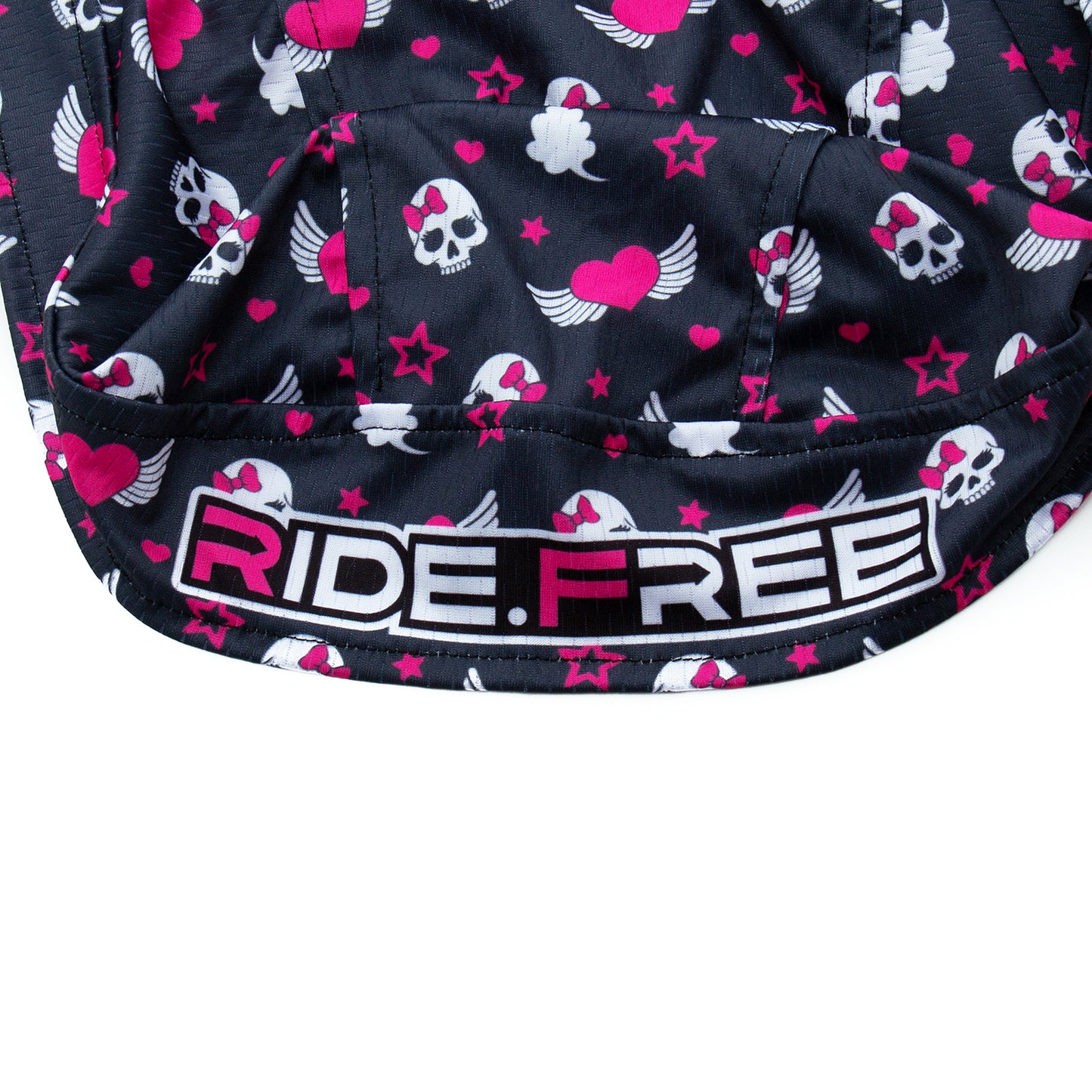 Flying Hearts Skull Cap