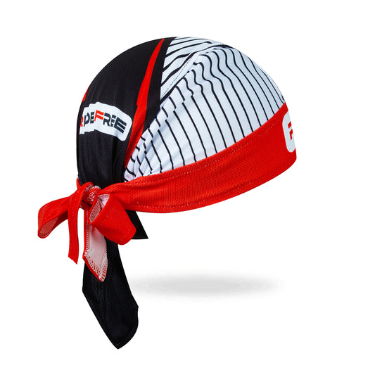 Pin Stripe Skull Cap - Red