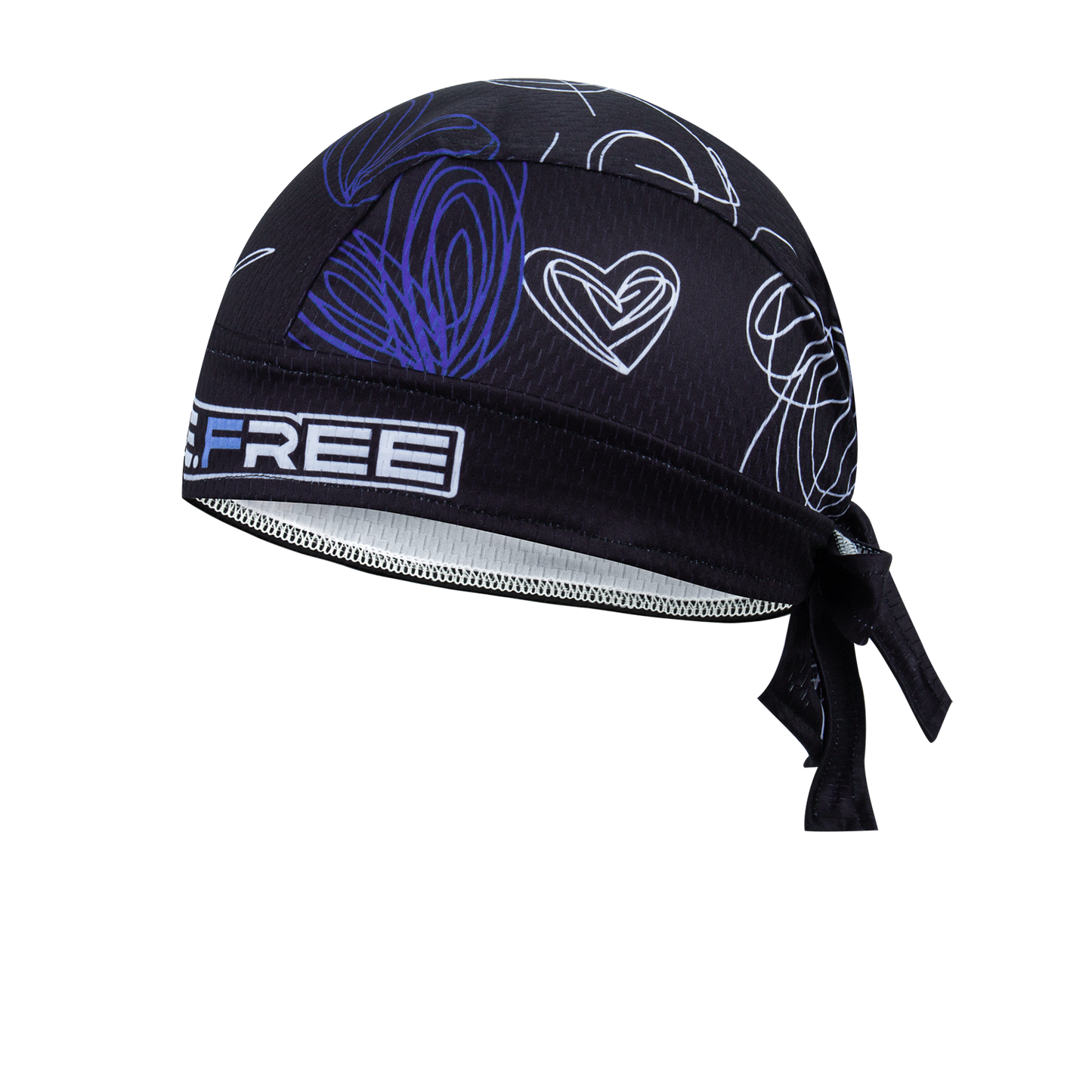 Spagetti Heart Skull Cap - Blue
