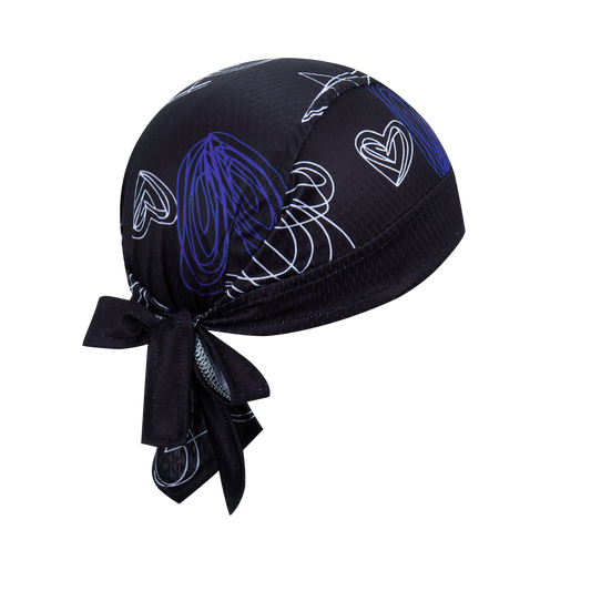 Spagetti Heart Skull Cap - Blue