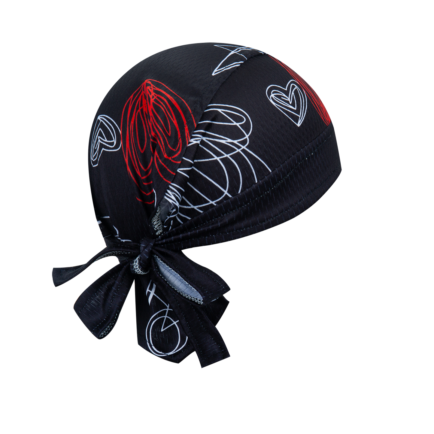 Spagetti Heart Skull Cap - Red