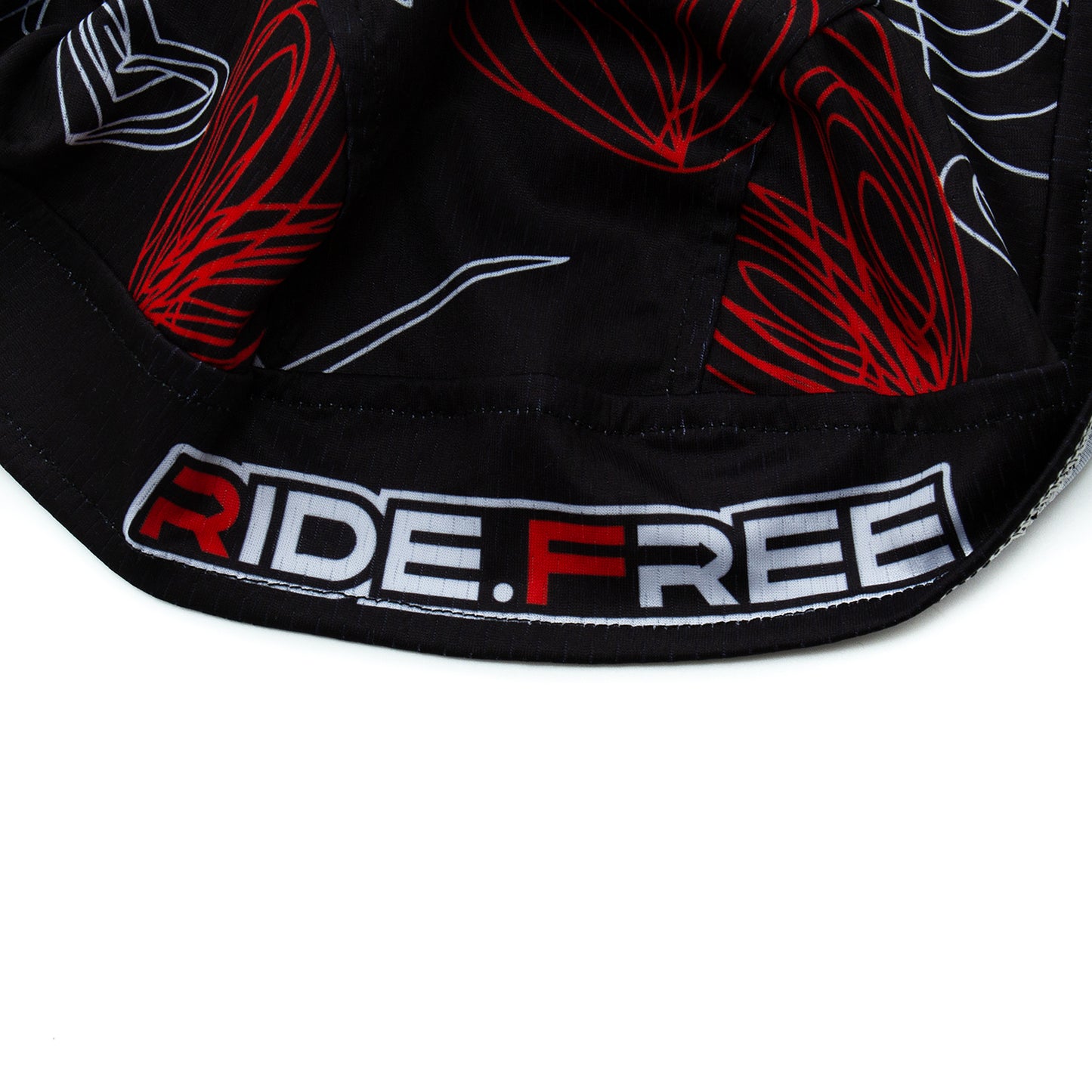 Spagetti Heart Skull Cap - Red