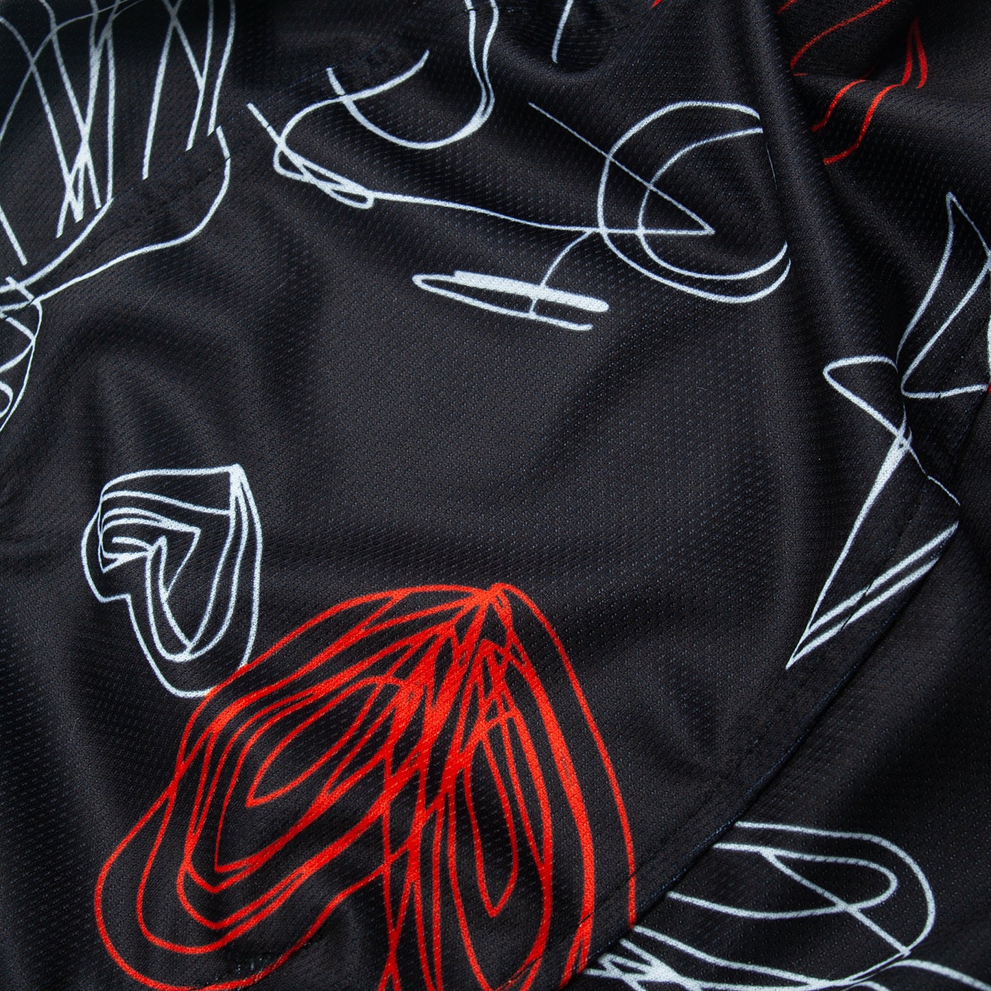 Spagetti Heart Skull Cap - Red