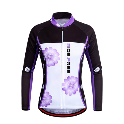 Daisy Cycling Jersey - Ladies Long Sleeve