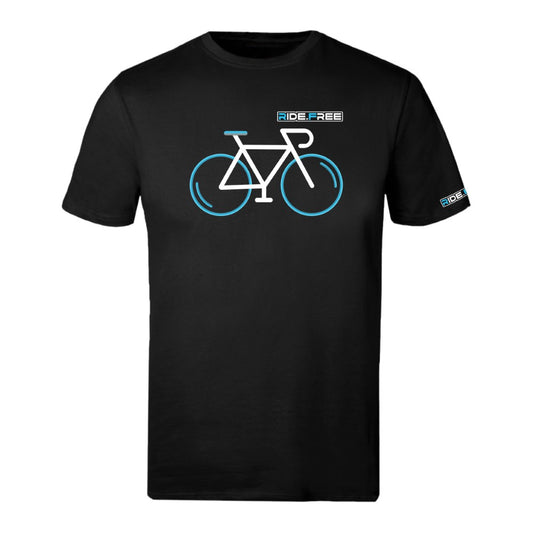 Neon Bike - Blue - Sports T - Black