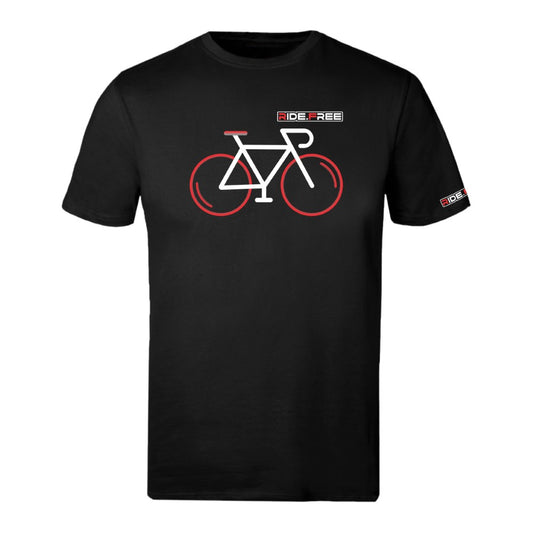 Neon Bike - Red - Sports T - Black