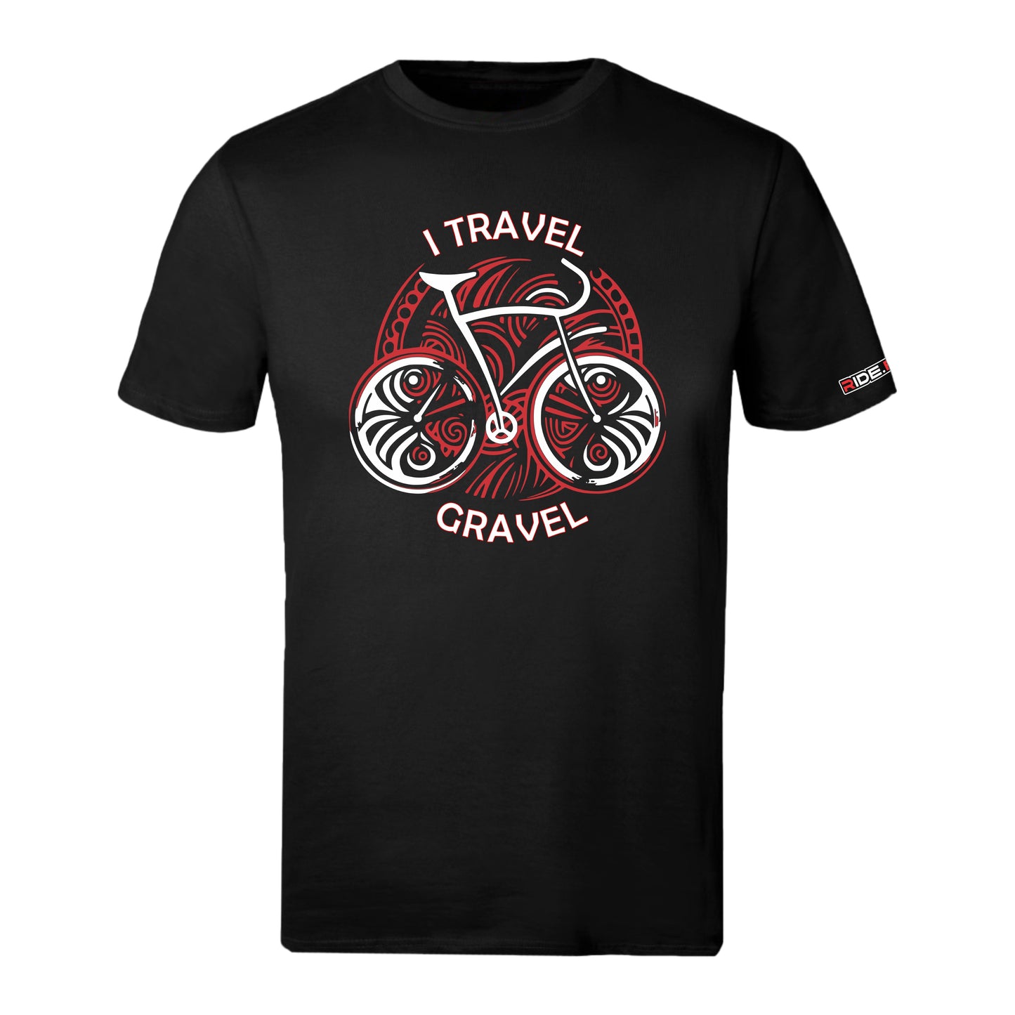 I Travel Gravel - Sports T - Black