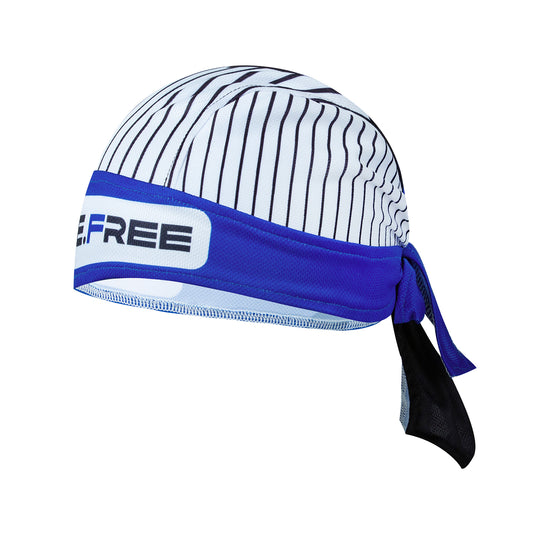 Pin Stripe Skull Cap - Blue