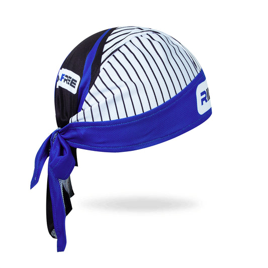 Pin Stripe Skull Cap - Blue