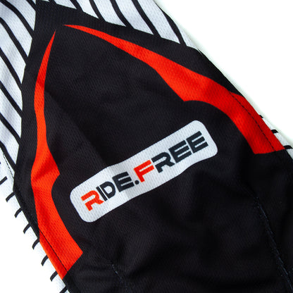Pin Stripe Skull Cap - Red