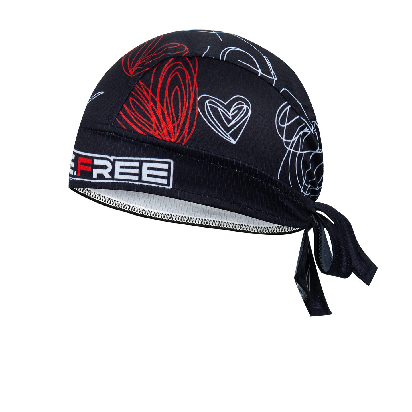 Spagetti Heart Skull Cap - Red