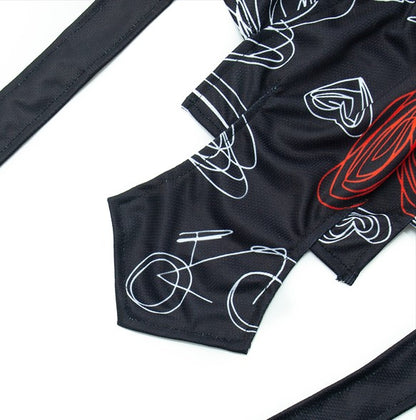 Spagetti Heart Skull Cap - Red